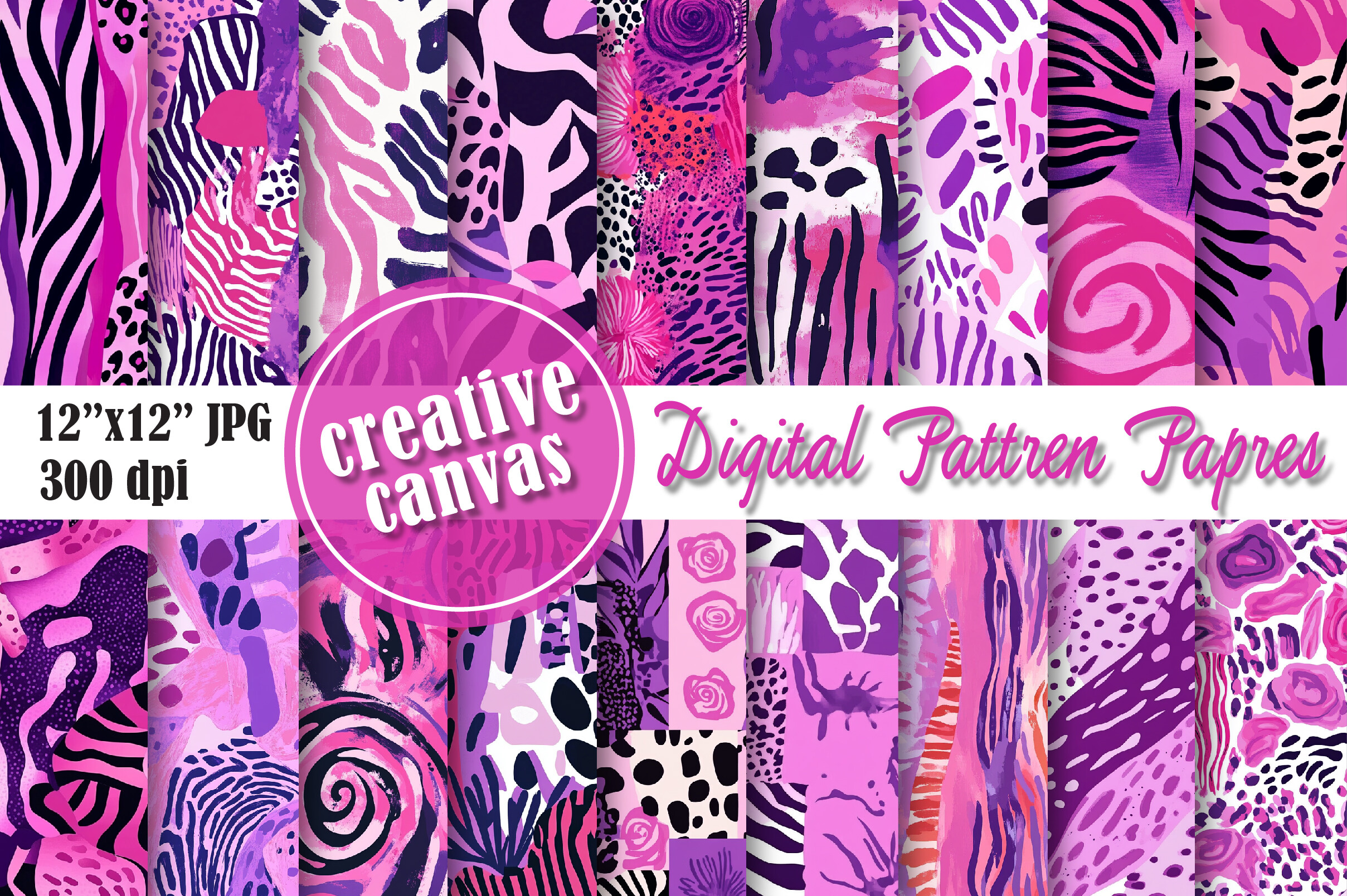 Modern Animal Print Digital Paper