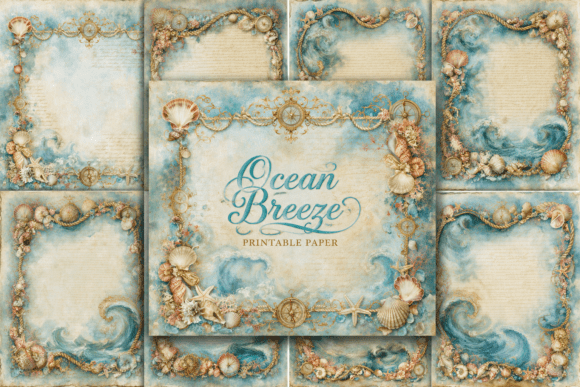 Preview of Ocean Breeze Printable Paper