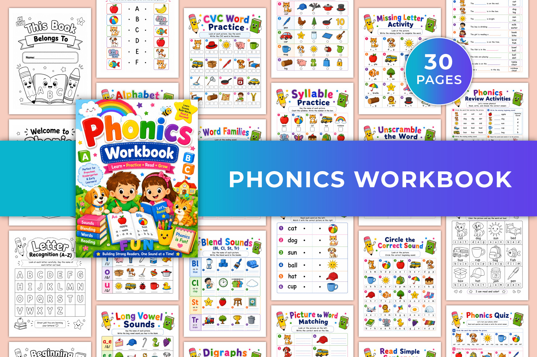 Phonics Workbook KDP Interiors