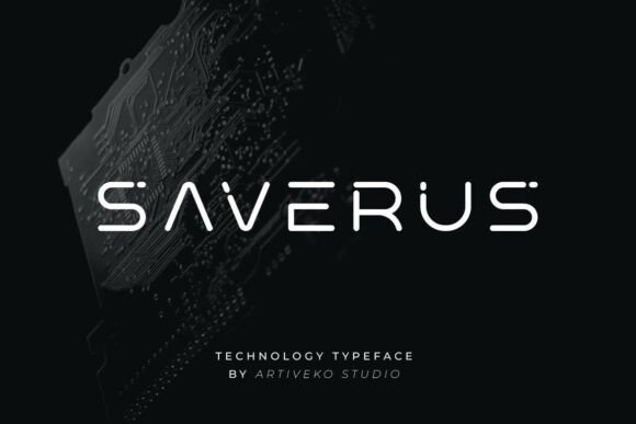 Preview specimen of Saverus sans serif font