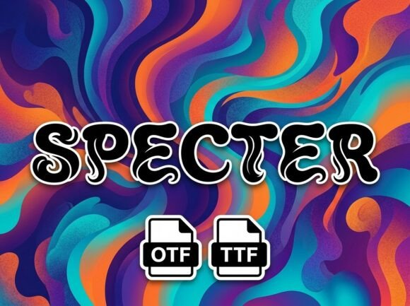 Preview specimen of Specter decorative font