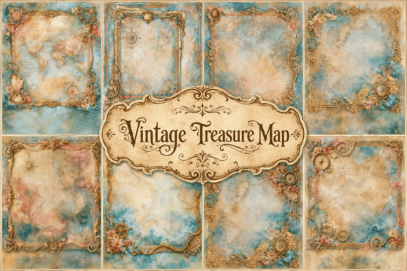 Preview of Vintage Treasure Map