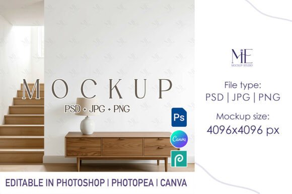 Wallpaper Mockup, Wall Mural Interior