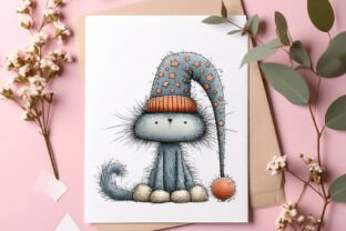 Whimsical Christmas Cats Clipart Graphic by SinaCreation · Creative Fabrica