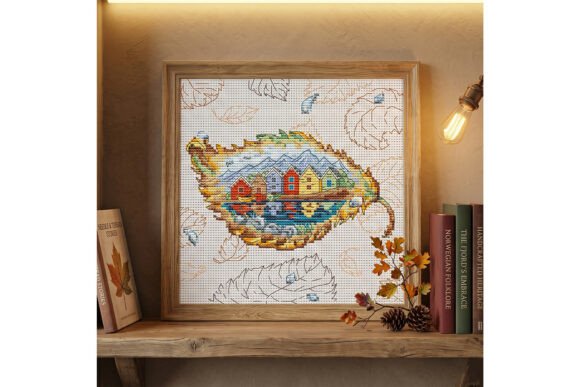 Autumn Norway Landscape Cross Stitch