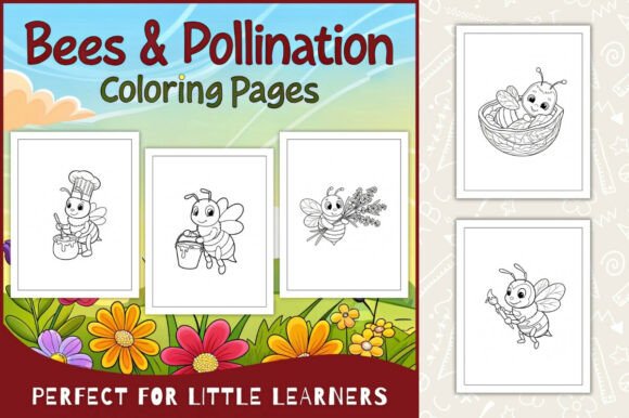 Bees & Pollination Coloring Pages