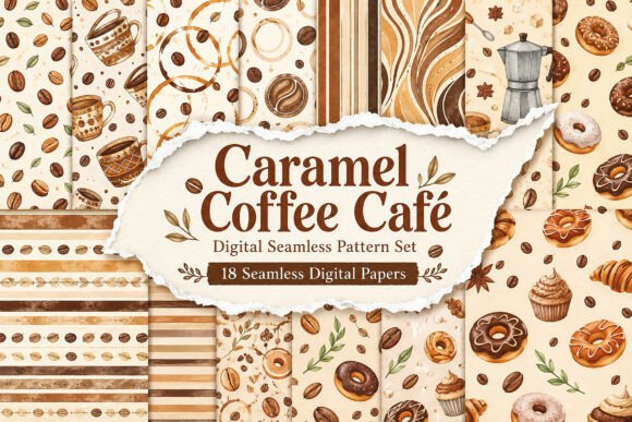 Retro Holiday Patterns Graphic by Vintage · Creative Fabrica