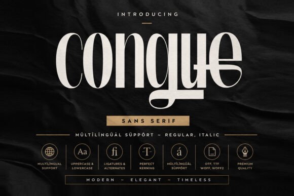 Congue Font by Minimalistartstudio preview