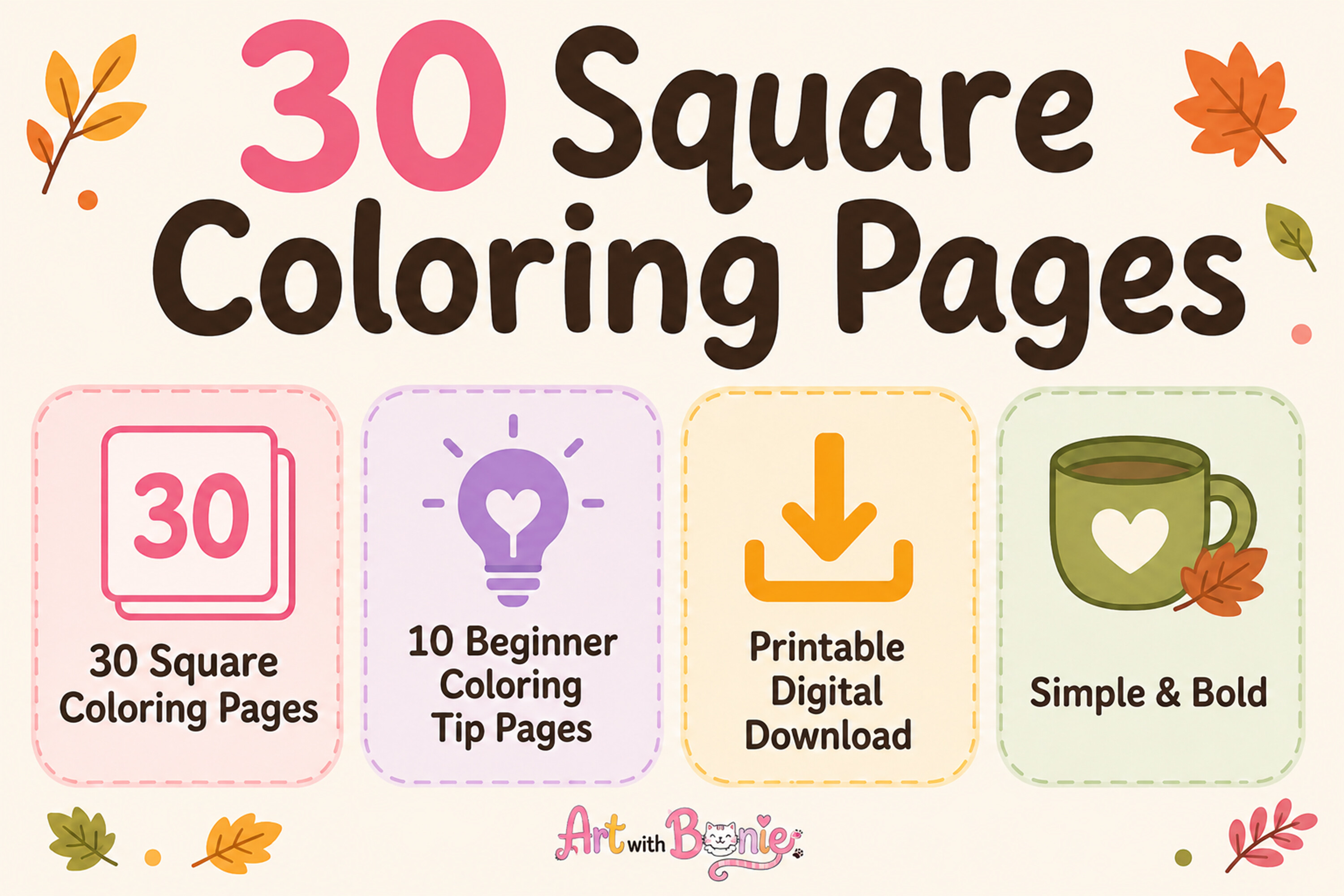 Cute Panda Picnic Coloring Pages Bundle