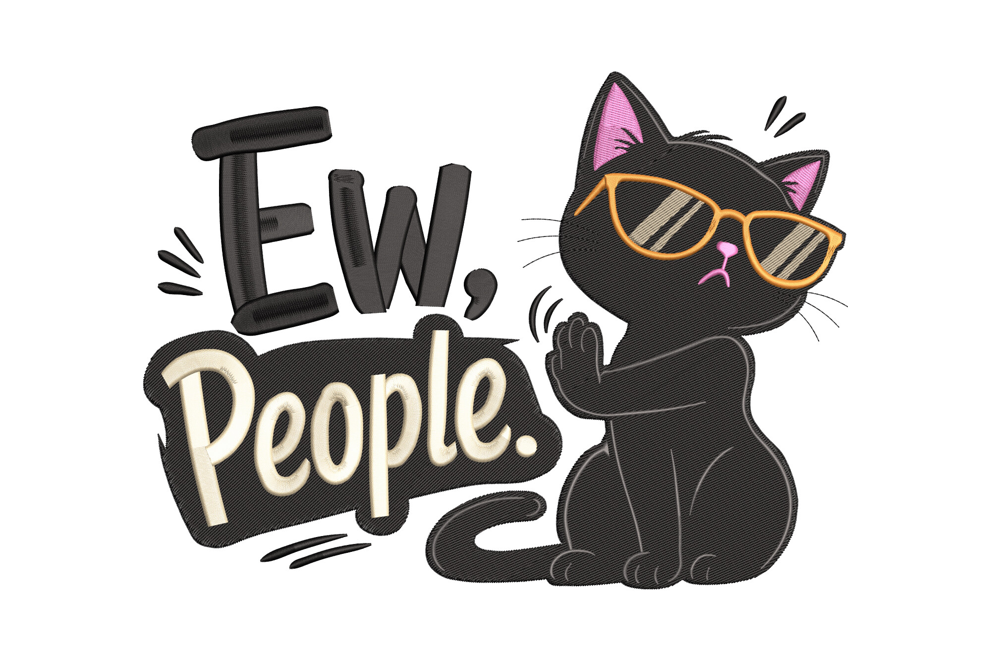 Ew People Funny Cat