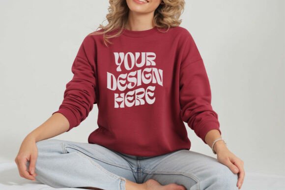 Gildan 18000 Sweatshirt Mockups