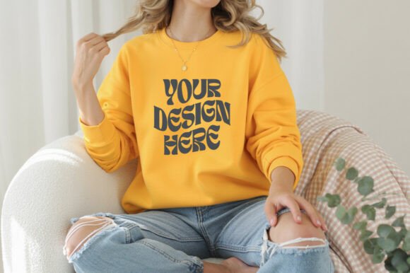 Gildan 18000 Sweatshirt Mockups