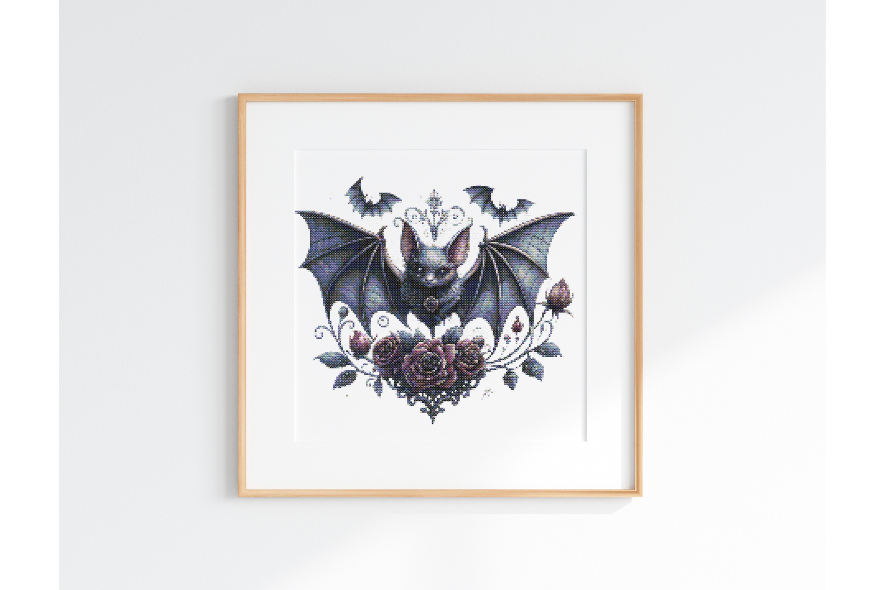 Gothic Bat Cross Stitch Pattern