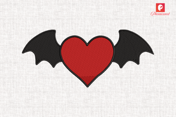 Gothic Bat Heart