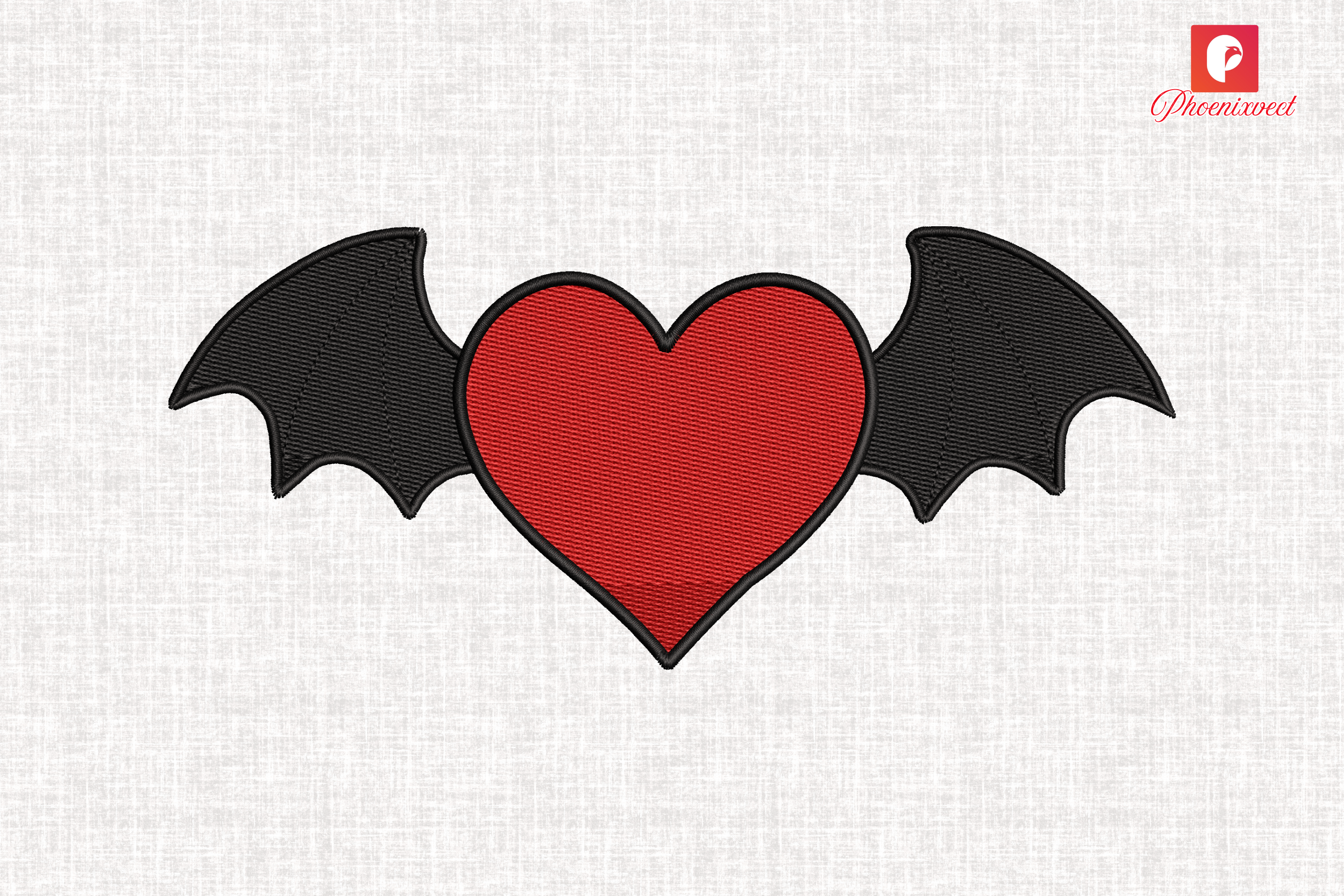 Gothic Bat Heart