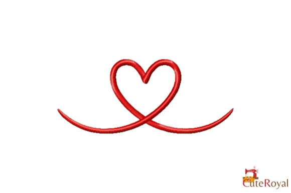 Heart Loop Line Art - 3 Sizes