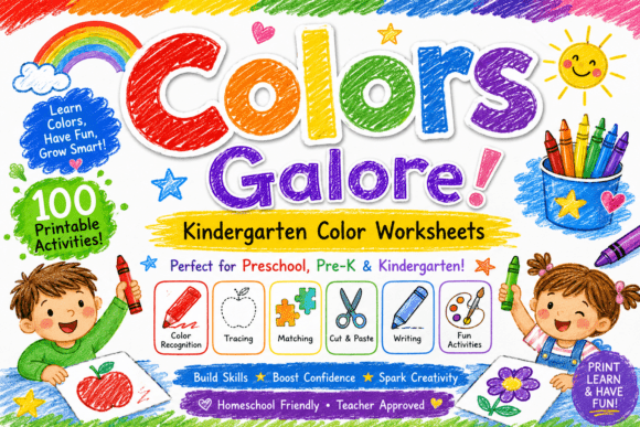 Kindergarten Color Worksheets