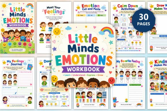 Little Minds Emotions Workbook