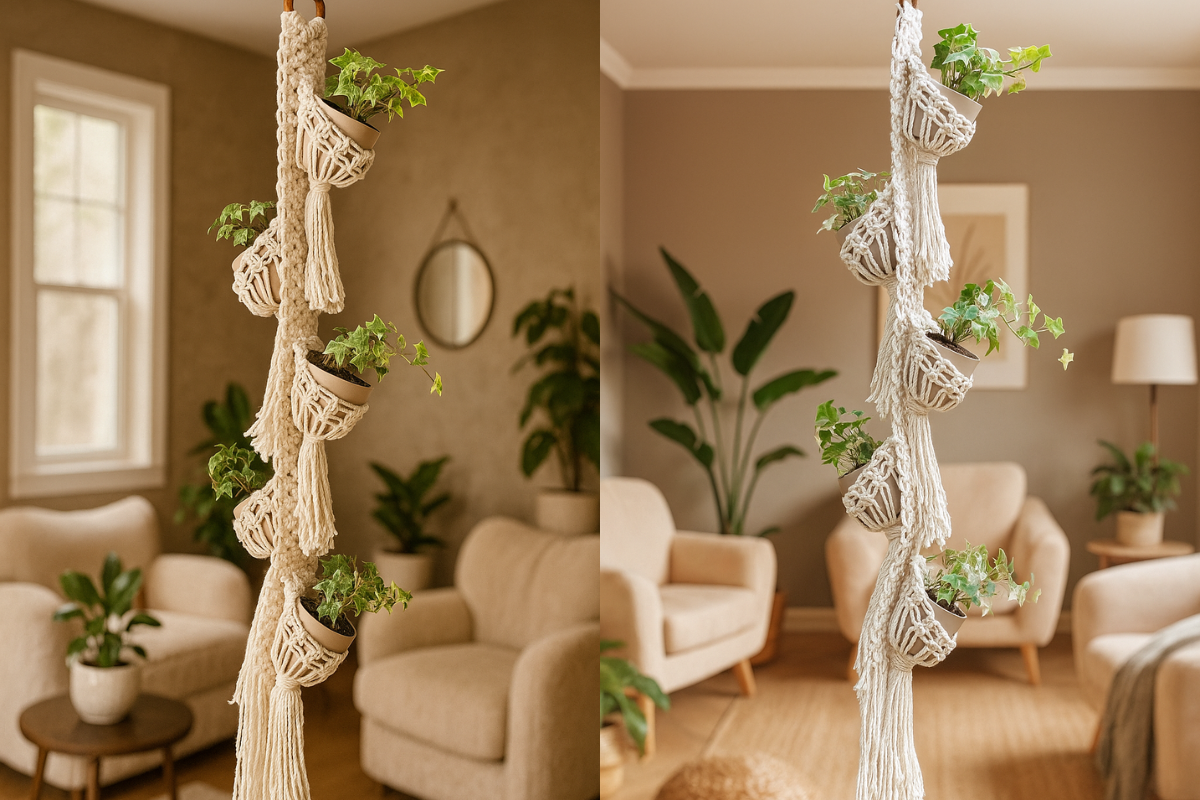 Multiple Macrame Plant Hanger Pattern
