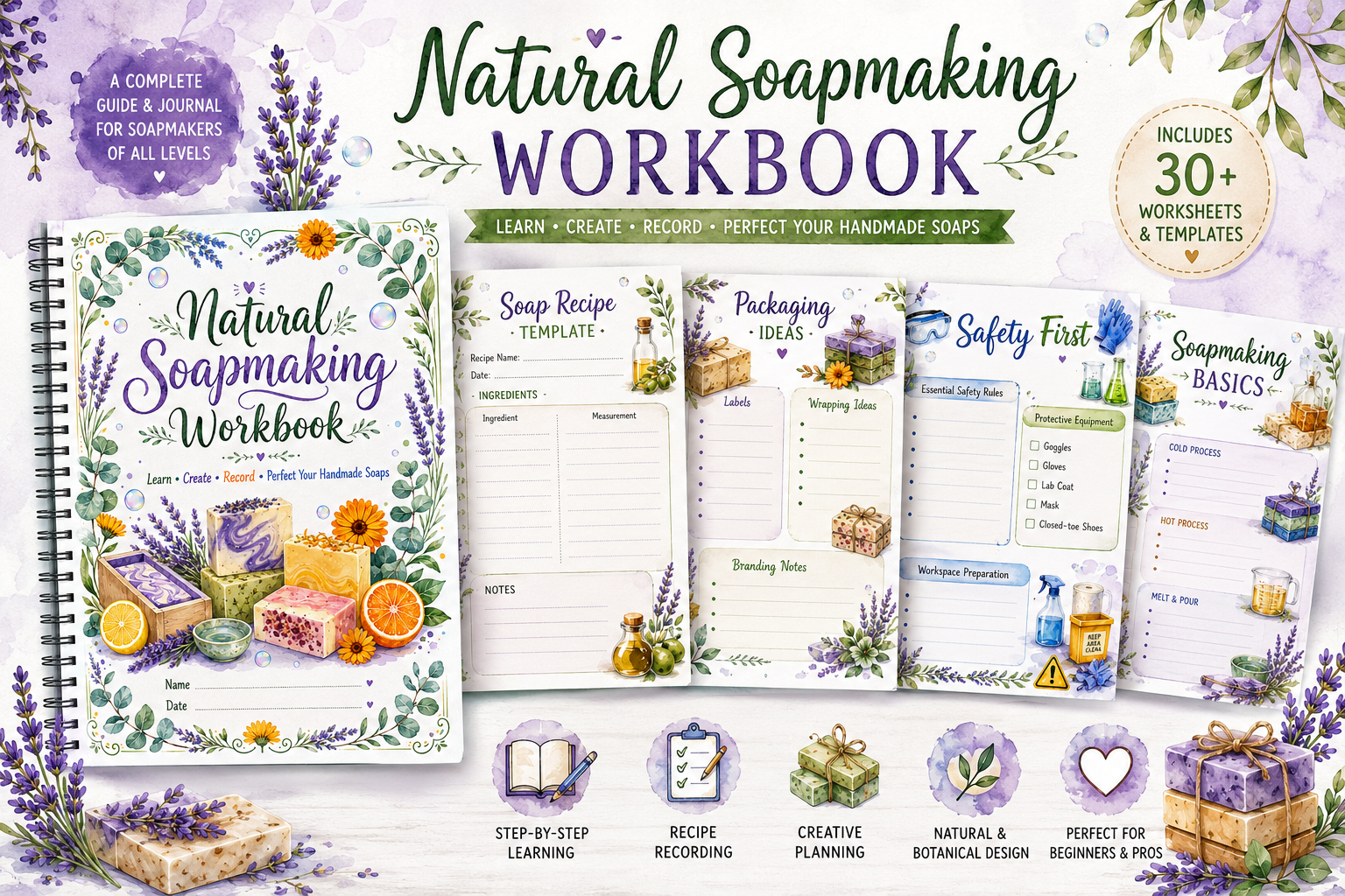 Natural Soapmaking Workbook Graphic by Aamo · Creative Fabrica