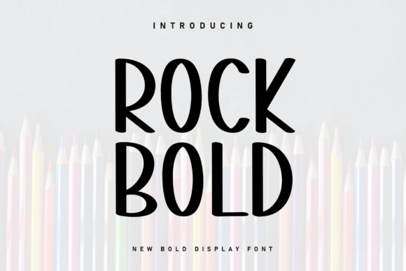 Rock Bold Font by Berkah Shop · Creative Fabrica font preview