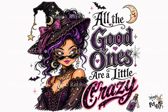 Sassy Witch Girl Halloween PNG