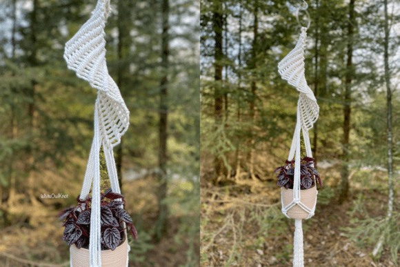 Spiral Macrame Plant Hanger Pattern