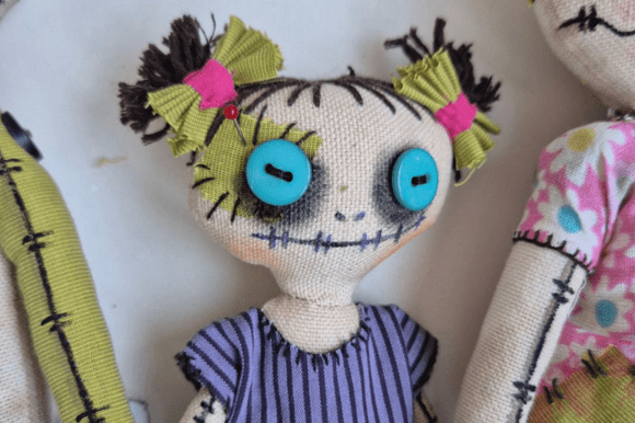 Halloween doll sewing