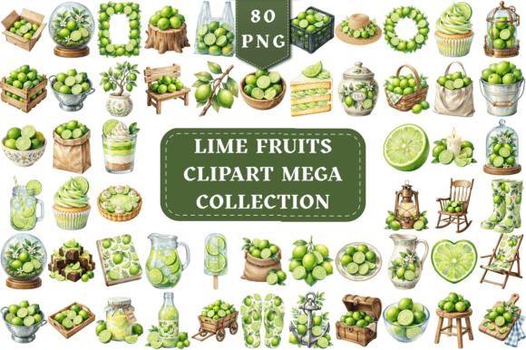 Lime Fruits Clipart Mega Collection