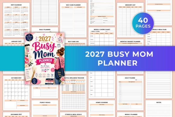 2027 Busy Mom Planner KDP Interiors