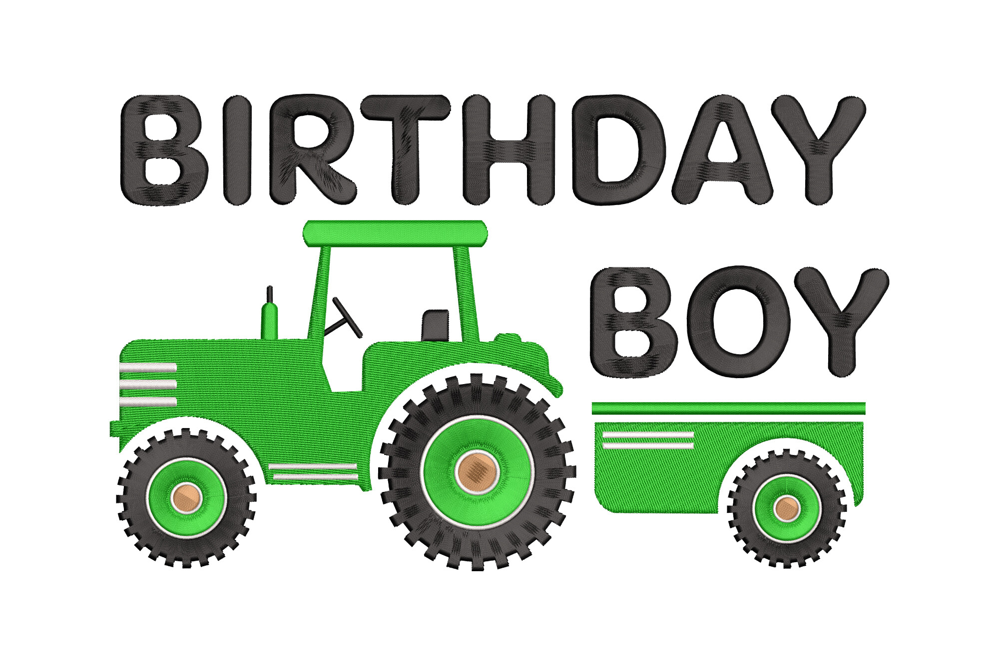 Birthday Boy Green Tractor