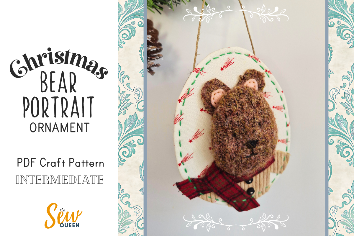 Christmas Bear Portrait Ornament