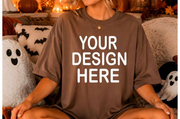 Comfort Colors C1717 Halloween Mockup