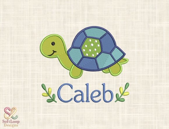 Custom Turtle Nursery Embroidery Design