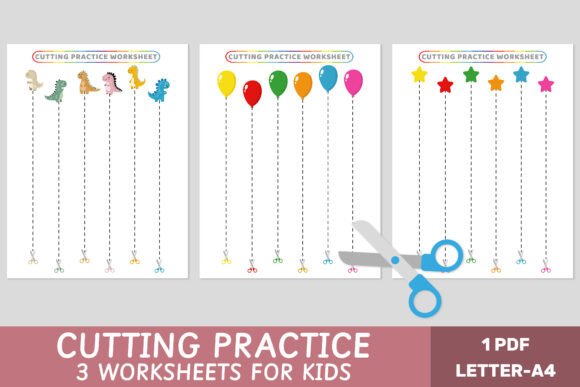 Sun Cutting Practice Worksheet for Kids Graphic by Let´s go to learn ...