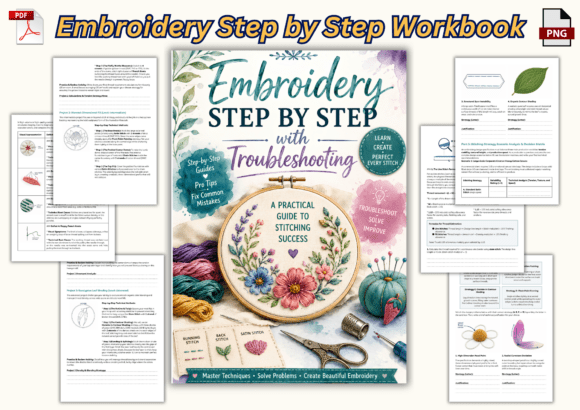 Embroidery Step by Step Workbook
