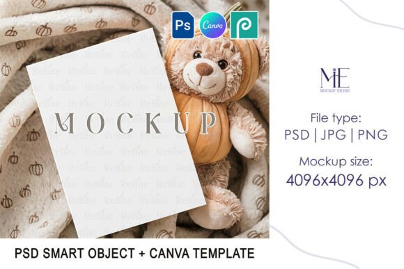 Fall Baby Shower Invitation Mockup