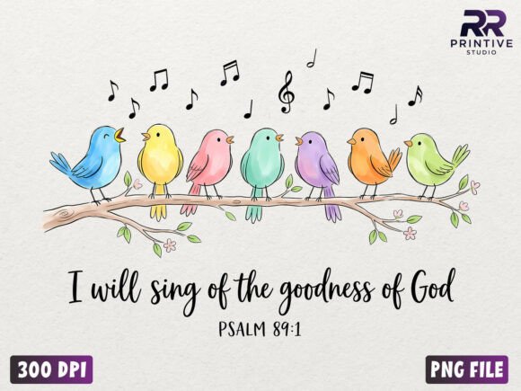 Goodness of God Birds Christian PNG