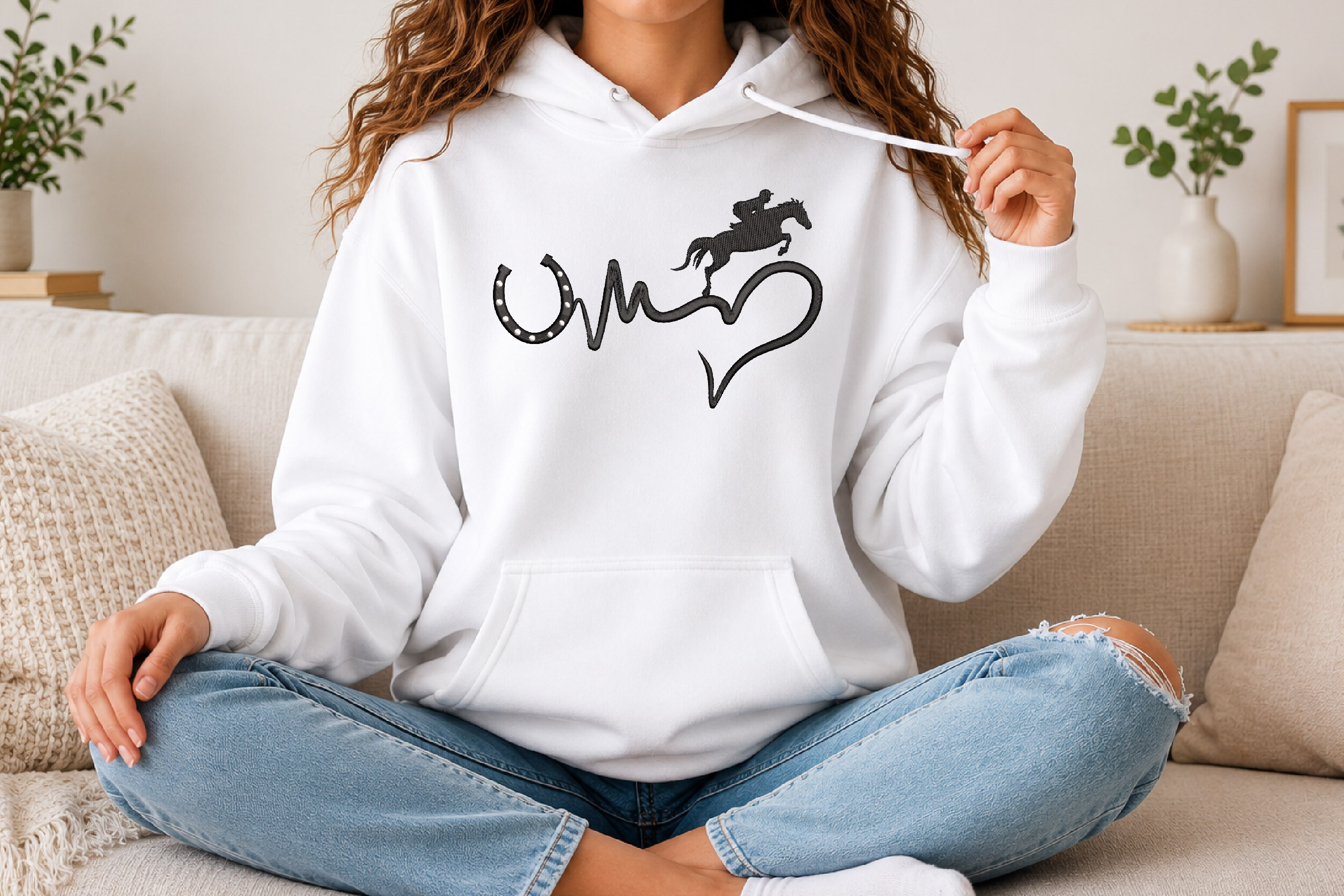 Horse Heart Embroidery