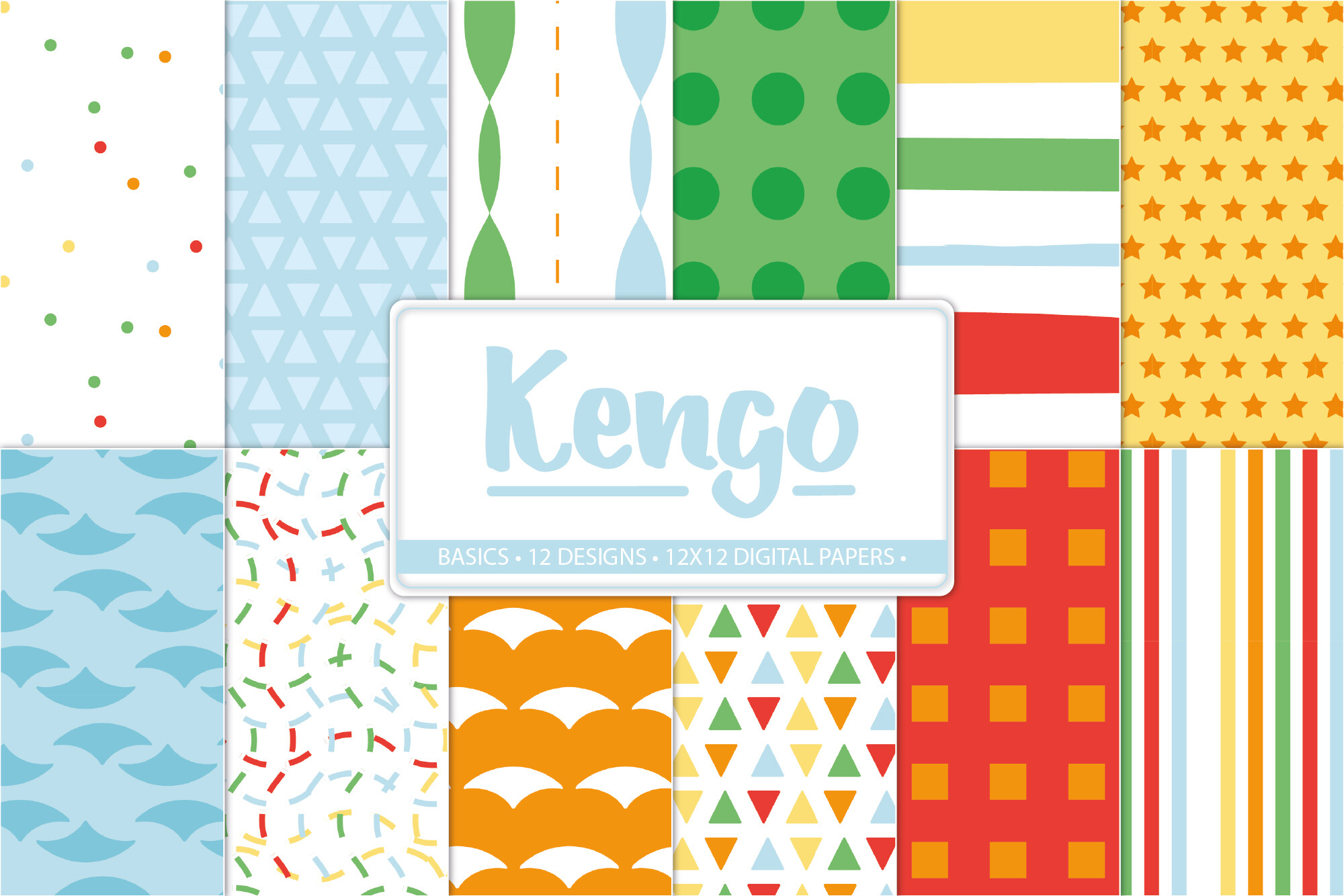 Kids Digital Paper Pack
