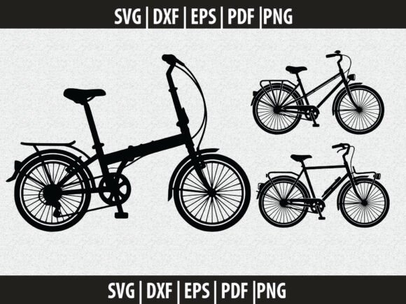 Ladies Bicycles SVG Cut File Bundle