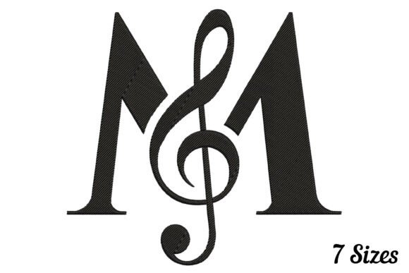 Music Note Letter M