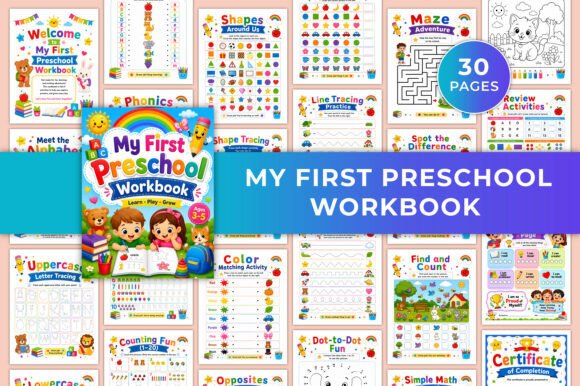 My First Preschool Workbook KDP