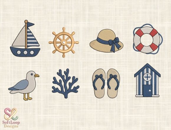 Nautical Vacation Embroidery Bundle