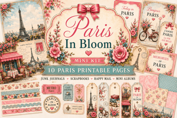 Paris in Bloom Papercrafting Kit