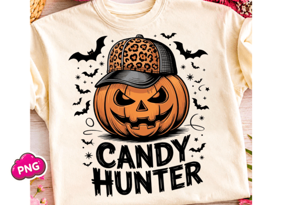 Pumpkin Candy Hunter Kid's Halloween Png
