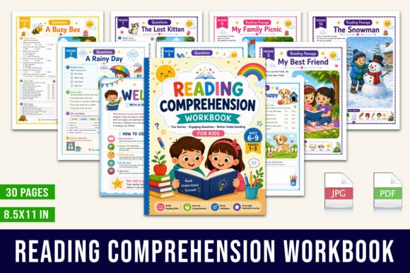 Reading Comprehension Workbook for Kids