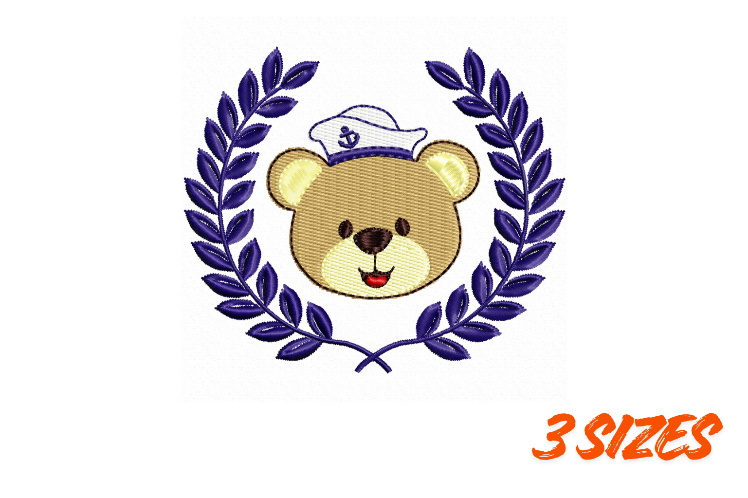 Sailor Teddy Bear Embroidery Design