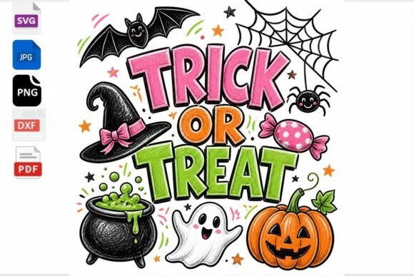 Trick or Treat Halloween SVG – Fun Clipart for Cricut Crafts
