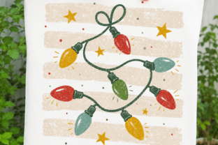 Vintage Christmas Lights PNG, Retro Graphic by Craftcity · Creative Fabrica